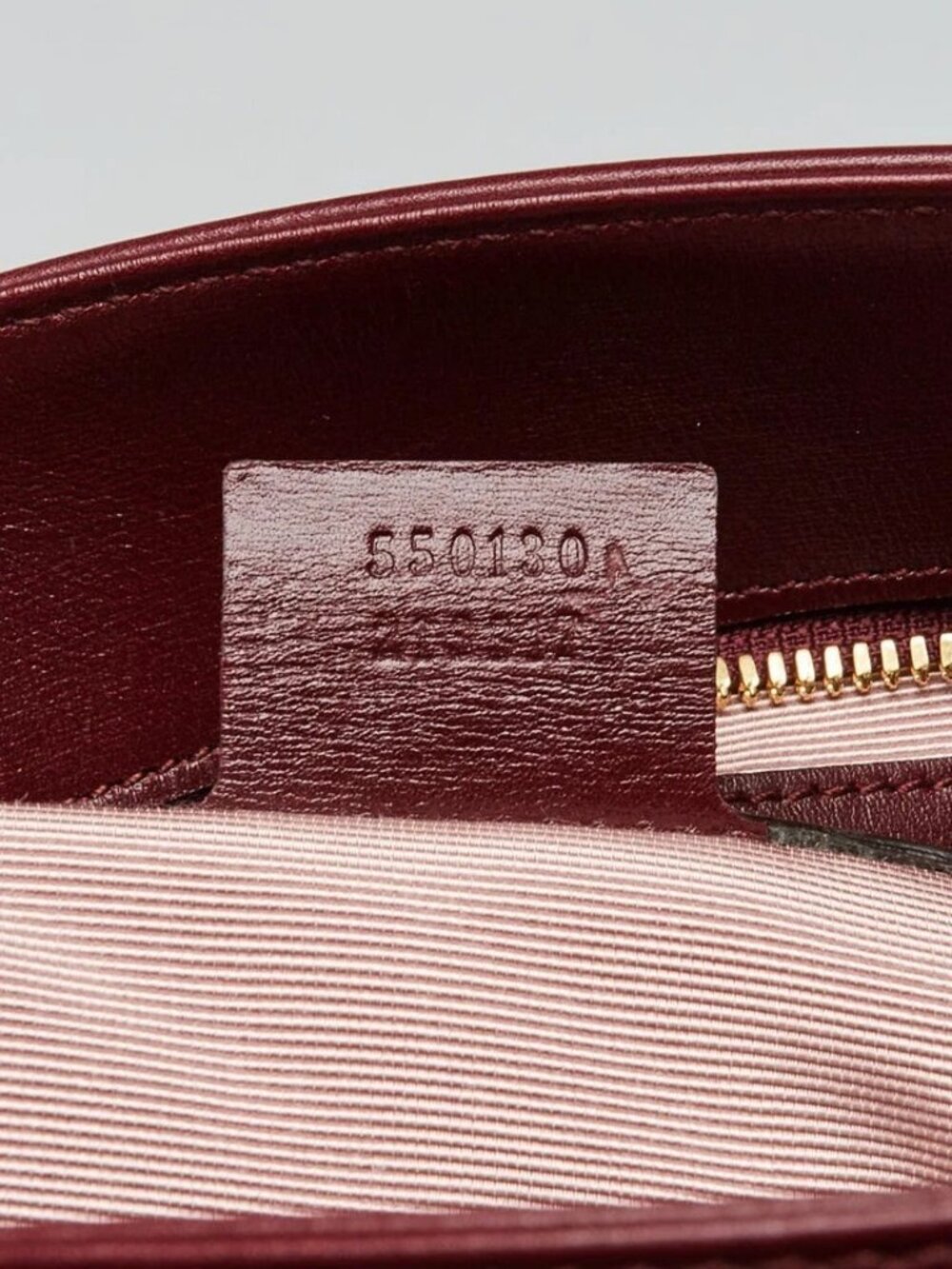 Gucci Burgundy Leather Arli Shoulder Bag - Picture 6 of 12